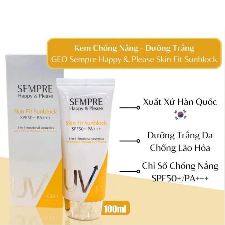 Kem chống nắng Geo Sempre Happy